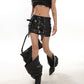 【23s December.】Hot Girl Leather Dark Skirt