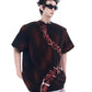 【24s Aug.】Dark Red Spray-dyed Tie T-shirt