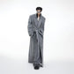 【24s Nov.】Niche Plush Silhouette Wide Shoulder Wool Coat