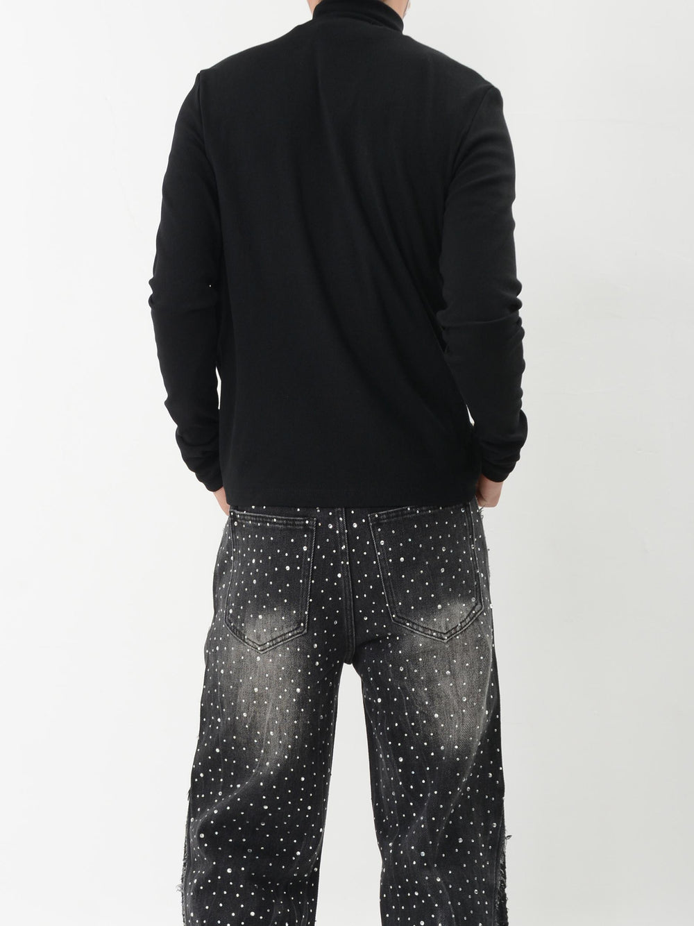 【24s Nov.】Metallic Pearl Embellished Bottoming Shirt ArtsKoreanMan