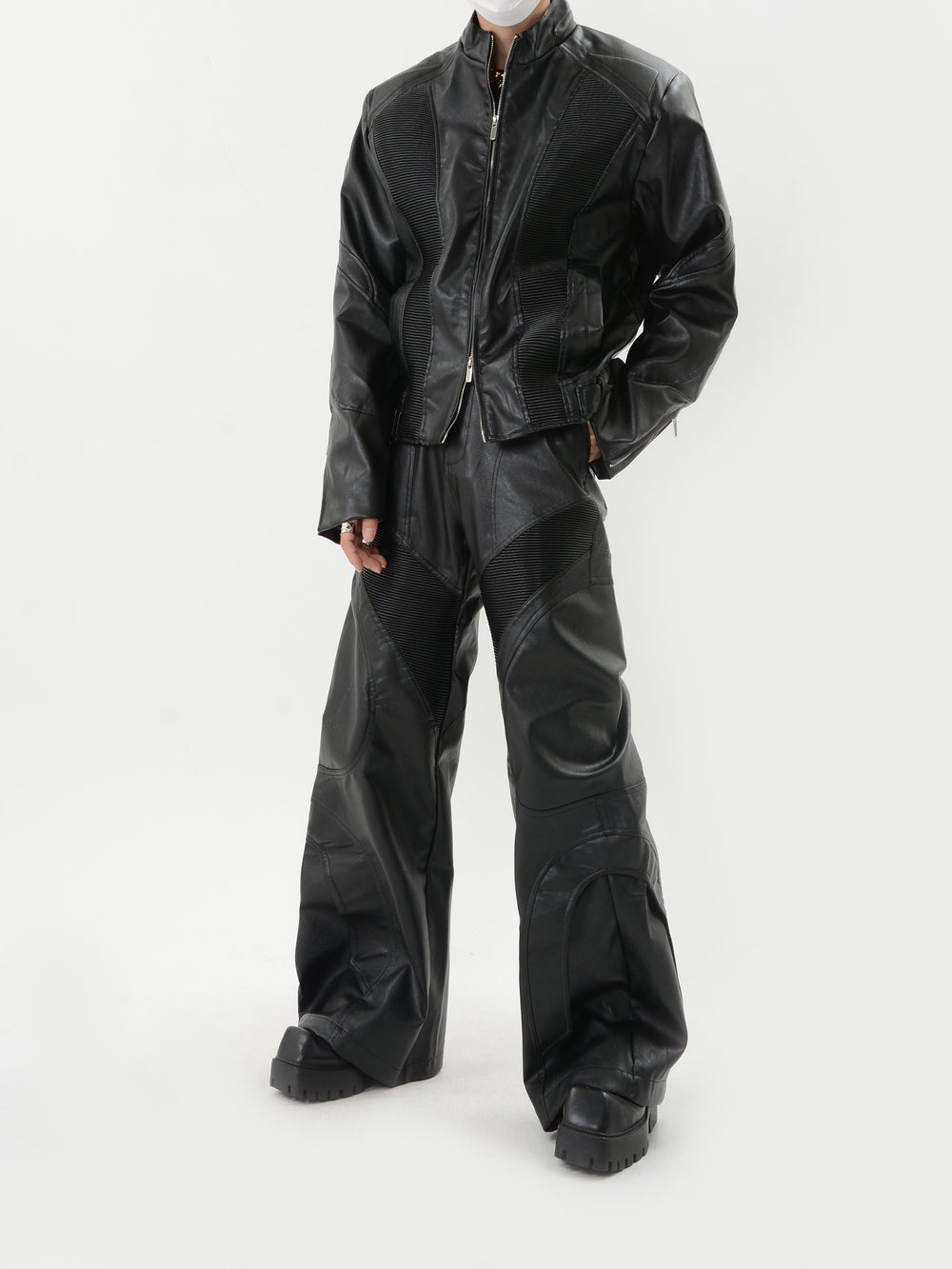 【24s Oct.】Loose PU Leather Pants ArtsKoreanMan