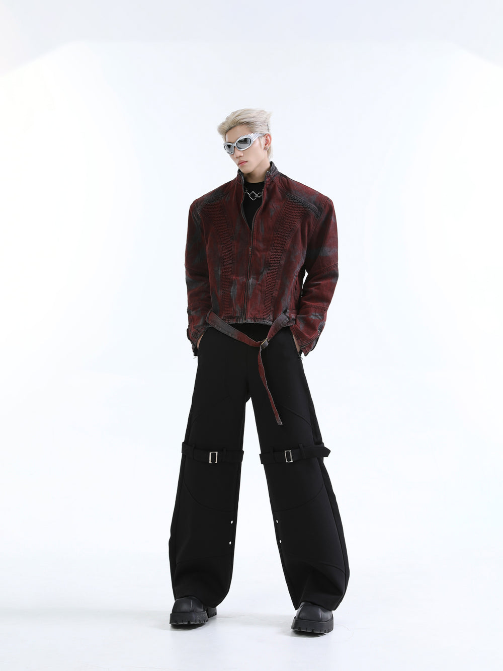 【24s Oct.】Wasteland Style Distressed Silhouette Denim Jacket ArtsKoreanMan