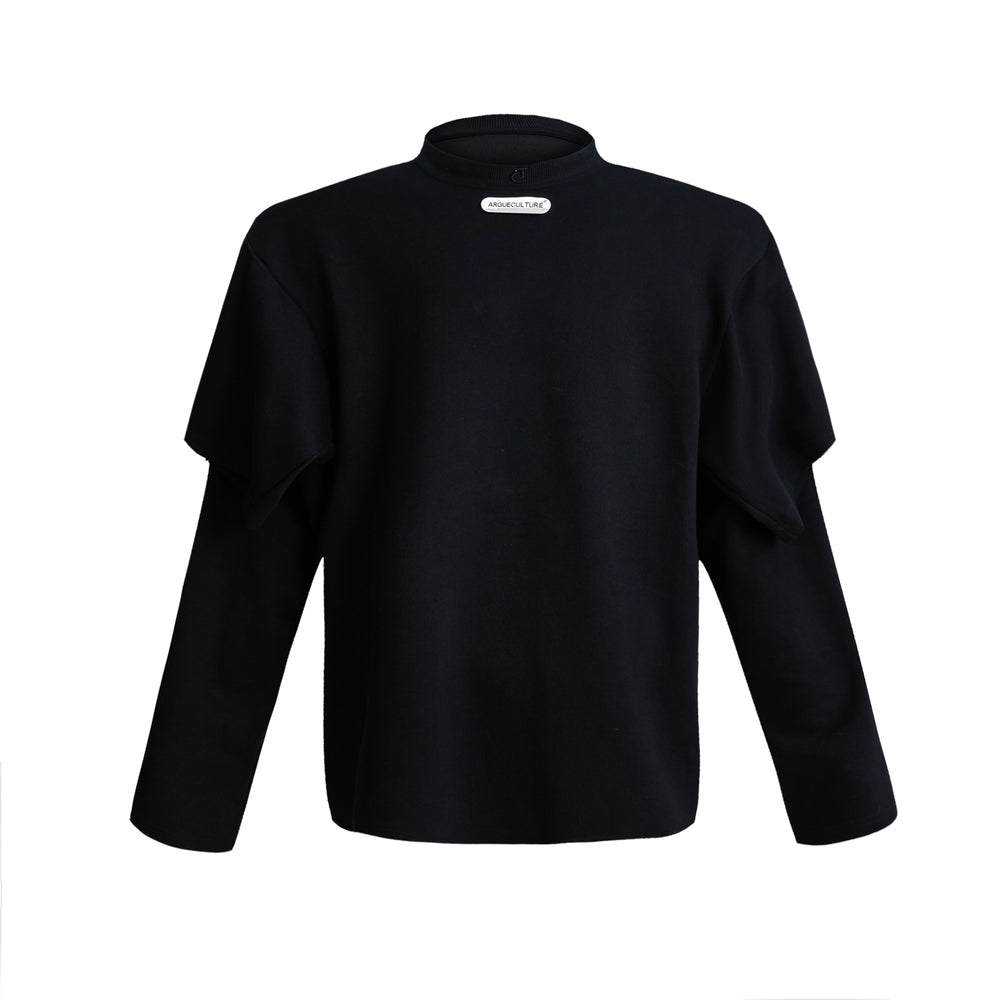 【24s Oct.】Double-layered Round-neck Simple Sweatshirt ArtsKoreanMan