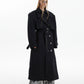 【24s Oct.】Deconstructed Fake Two-piece Padded Shoulder Trench Coat