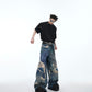 【24s May.】Vintage Digital Print Jeans