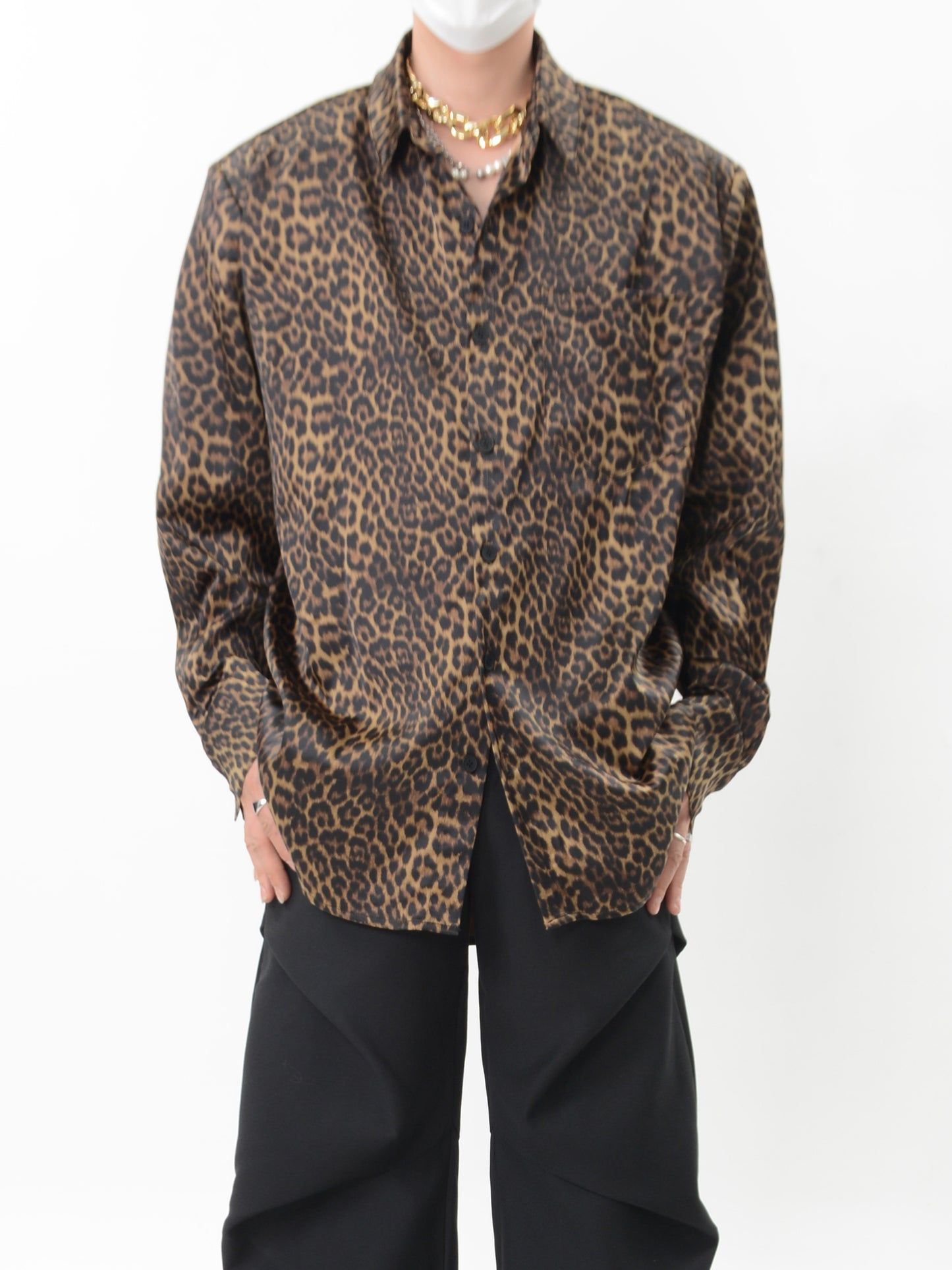 【24s Nov.】Versatile Leopard Print Shirt