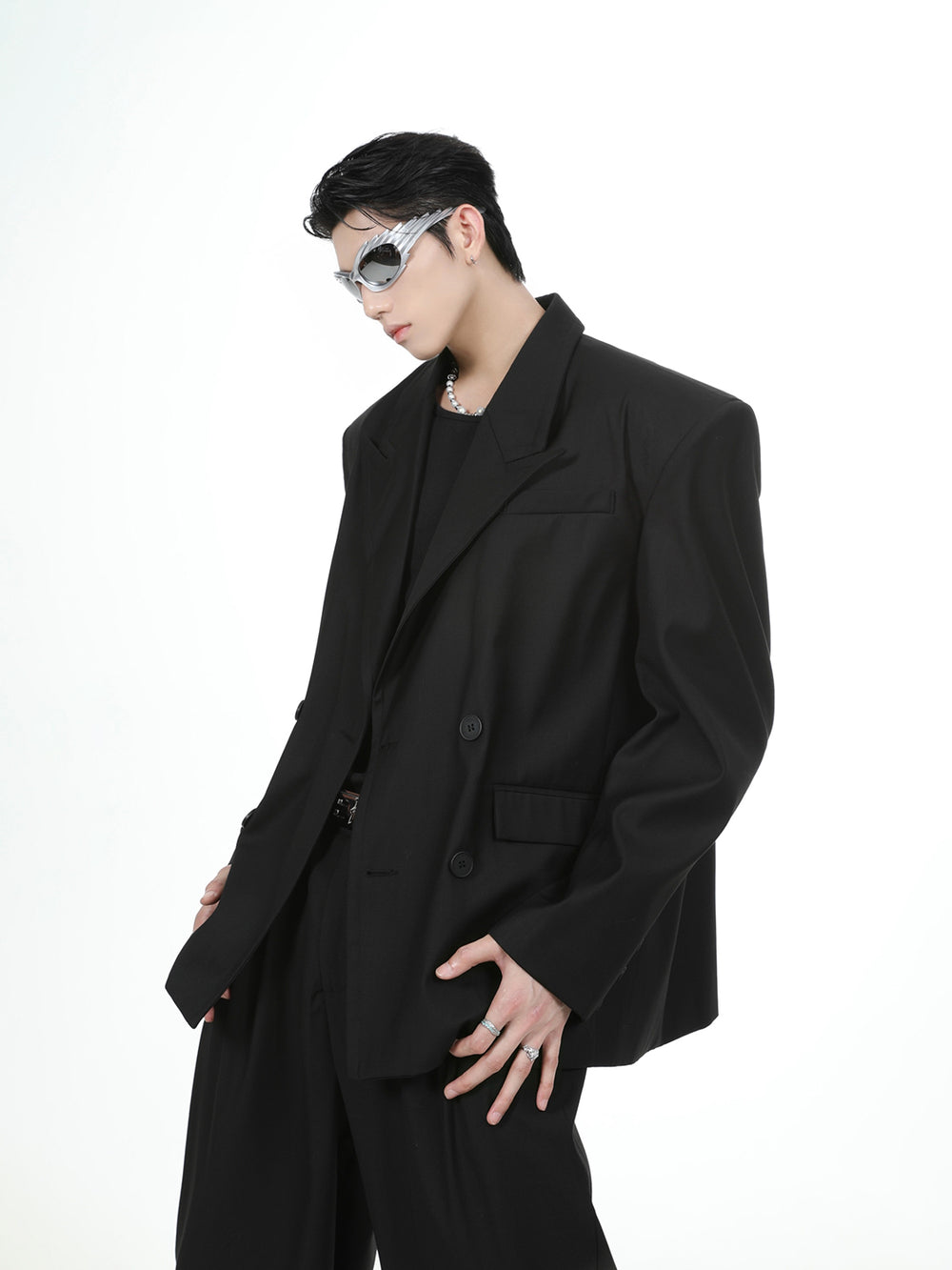 【24s Oct.】Loose Fit Purple Blazer Set ArtsKoreanMan