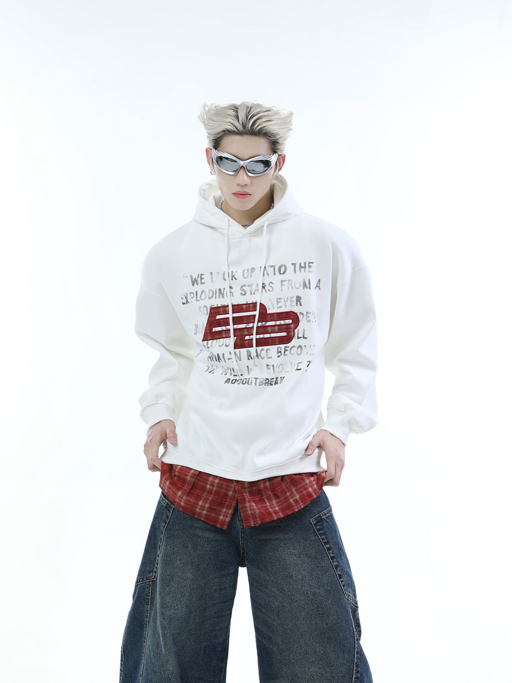 【24s Nov.】Embroidered Letter Design Hoodie ArtsKoreanMan