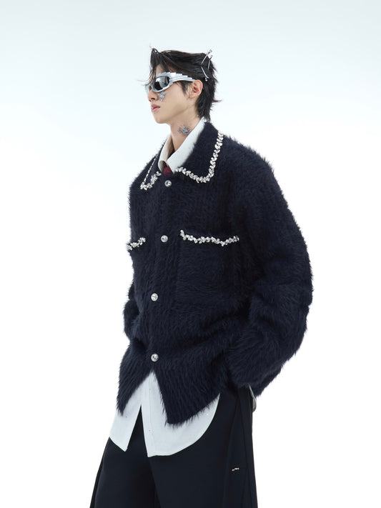 【24s Dec.】Diamond-studded Luxury Cardigan ArtsKoreanMan