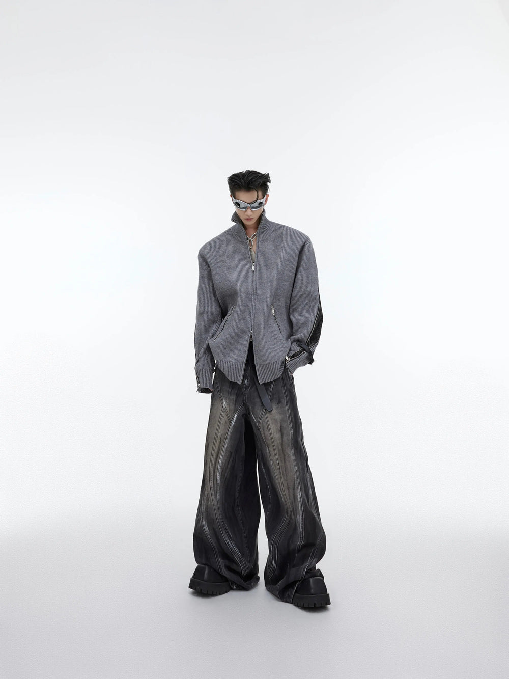 【23s September.】Hand-painted Design Baggy Jeans ArtsKoreanMan