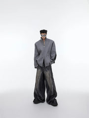 【23s September.】Hand-painted Design Baggy Jeans ArtsKoreanMan