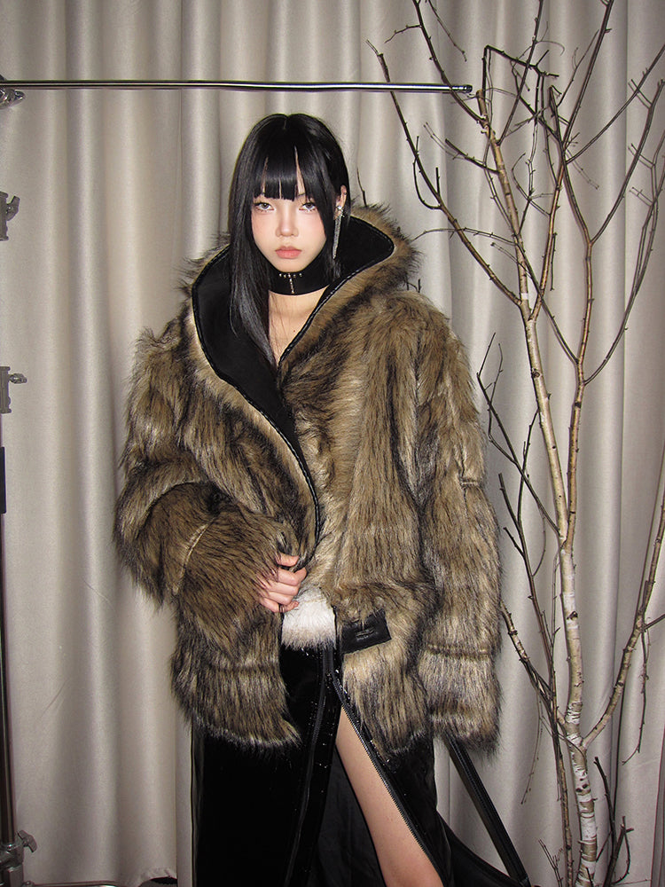 【24s Dec.】Reversible Suede Lapel Fur Coat ArtsKoreanMan