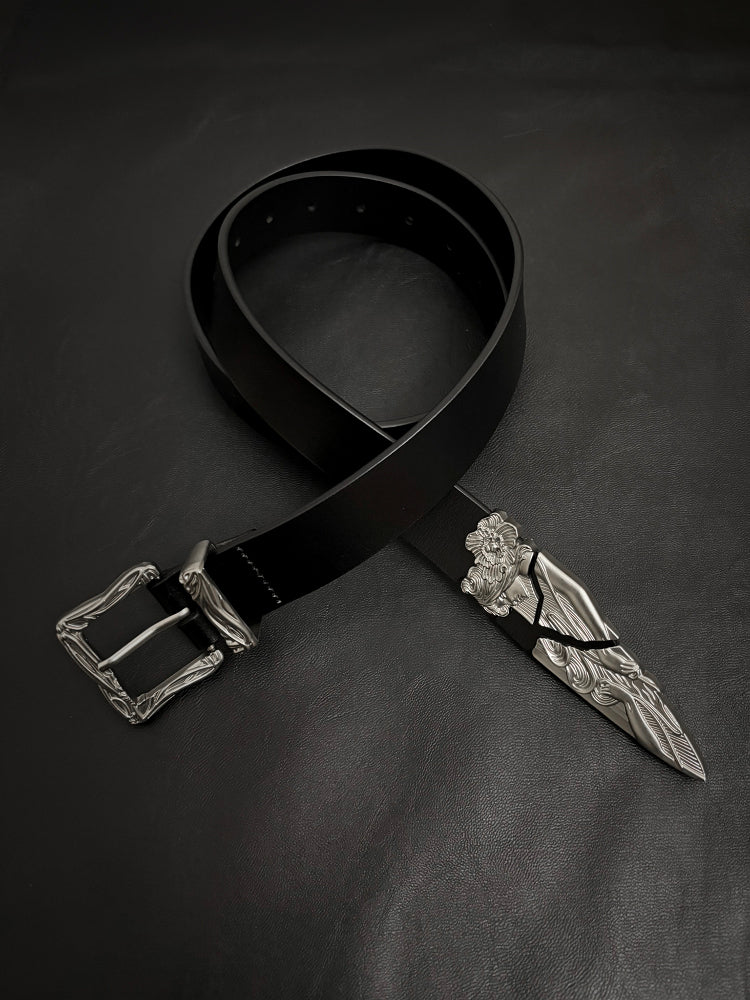 Cowhide Broken Sword Cleanfit Belt