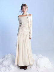 【25s Feb.】Soft Swing Neck Knit Dress