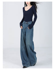 【24s Sep.】American Blue Loose Wide Leg Jeans ArtsKoreanMan