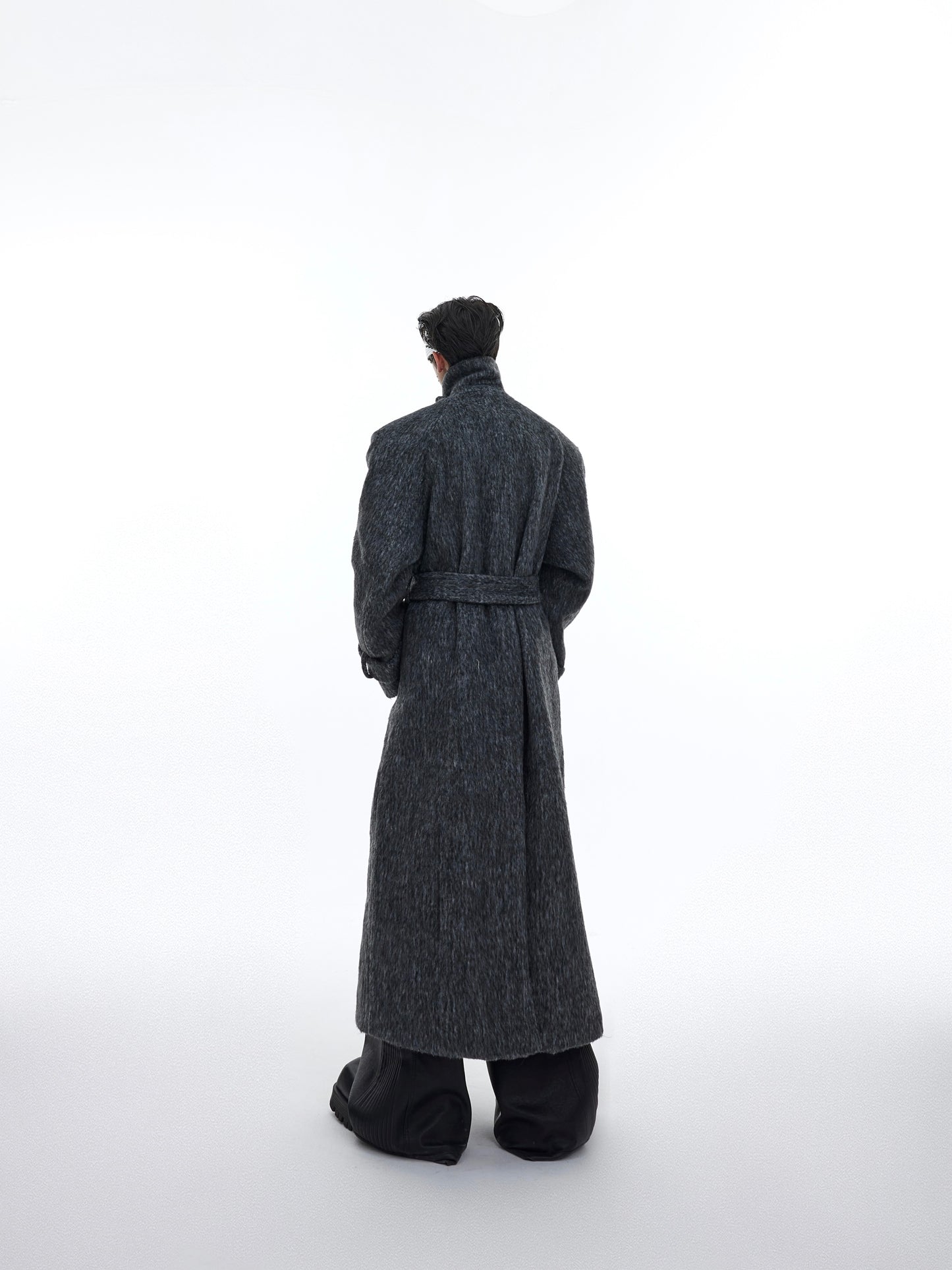 【23s November.】Double Layer Thickened Strappy Woolen Coat