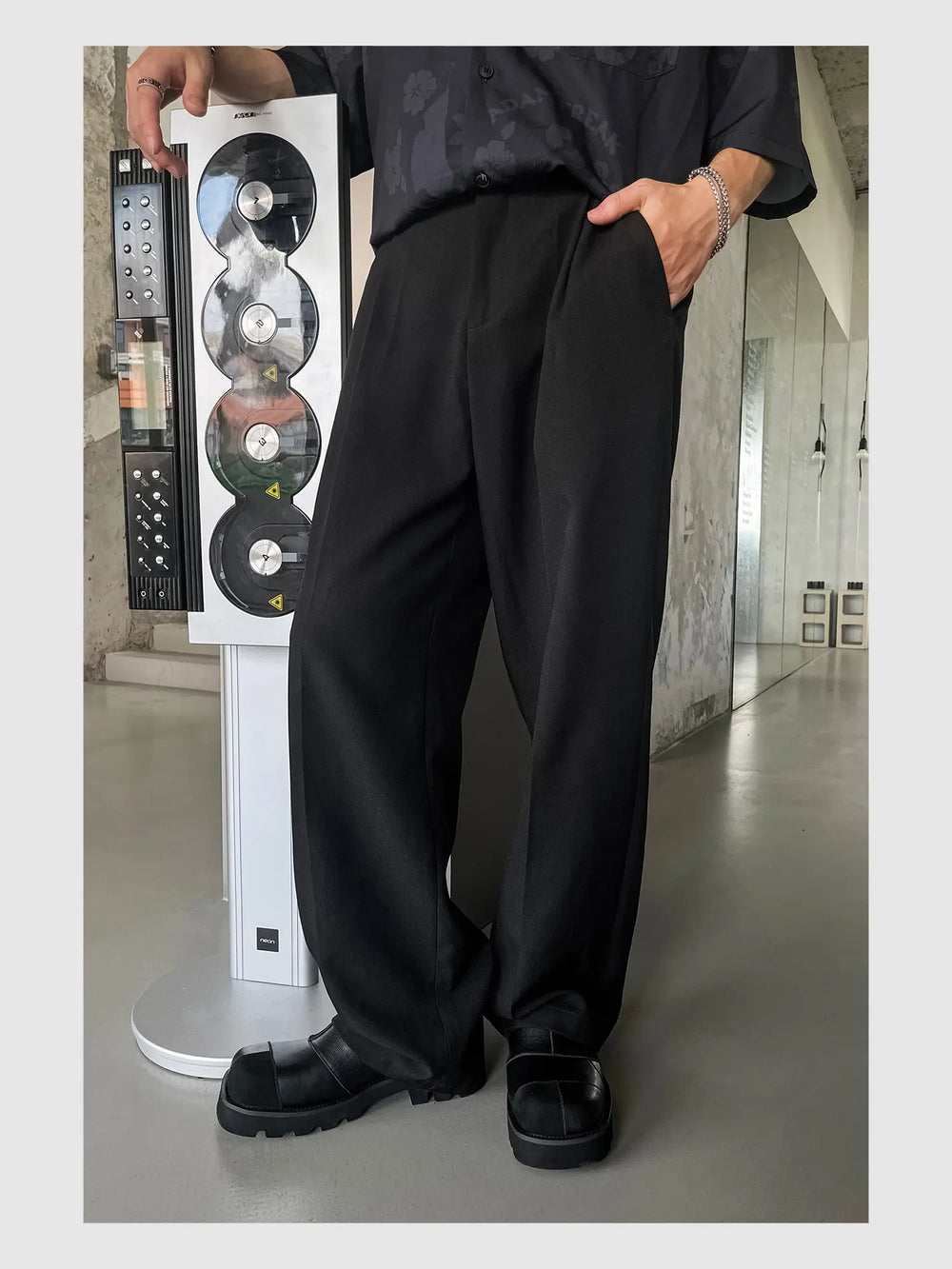 Stitching Square Toe Casual Shoes ArtsKoreanMan