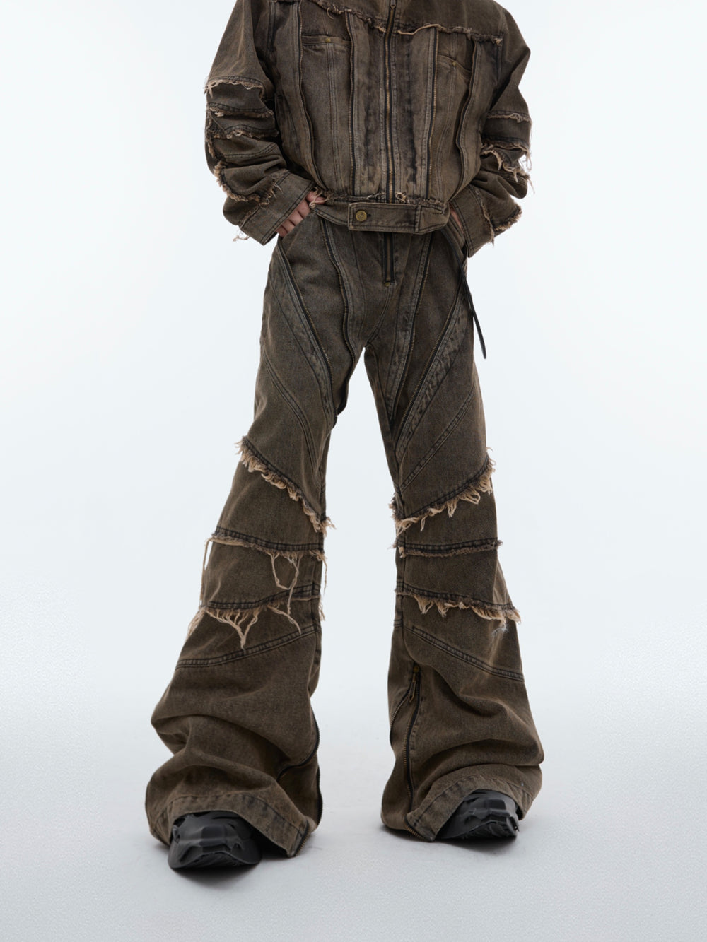 【24s Sep.】Metal Tassel Distressed Washed Denim Suit ArtsKoreanMan