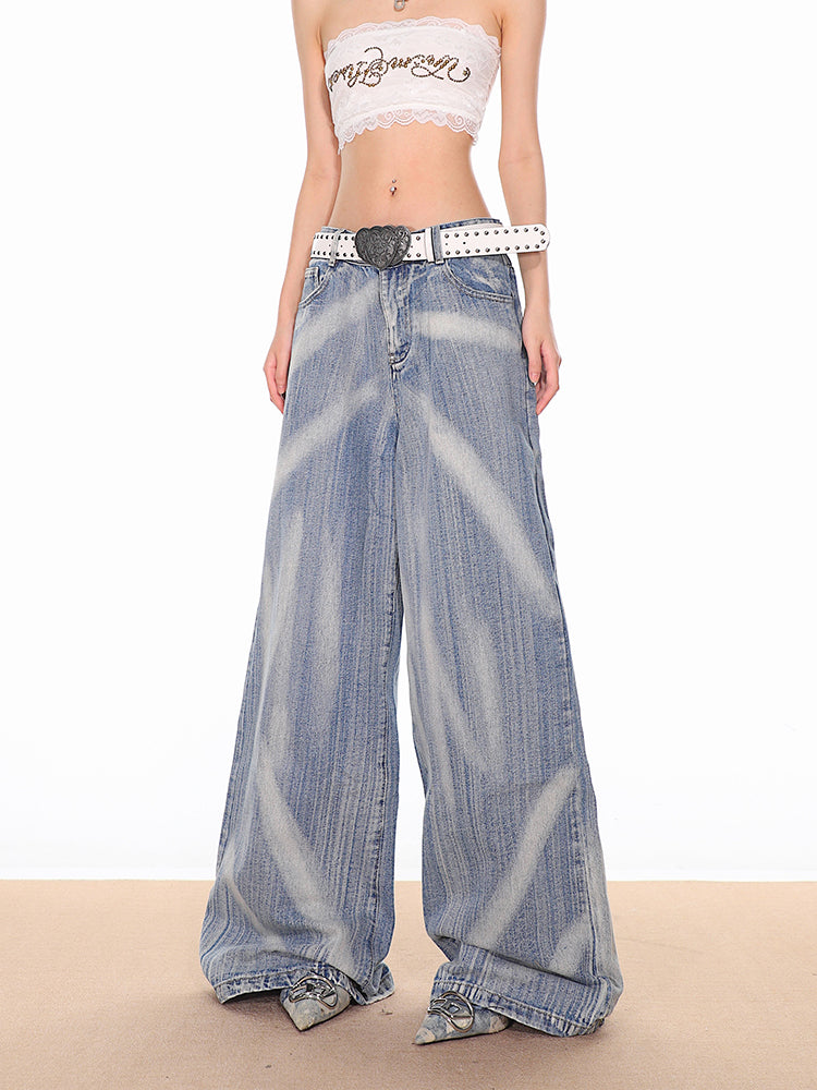 【24s Sep.】High-end Tie-dyed Washed and Bleached Jeans ArtsKoreanMan