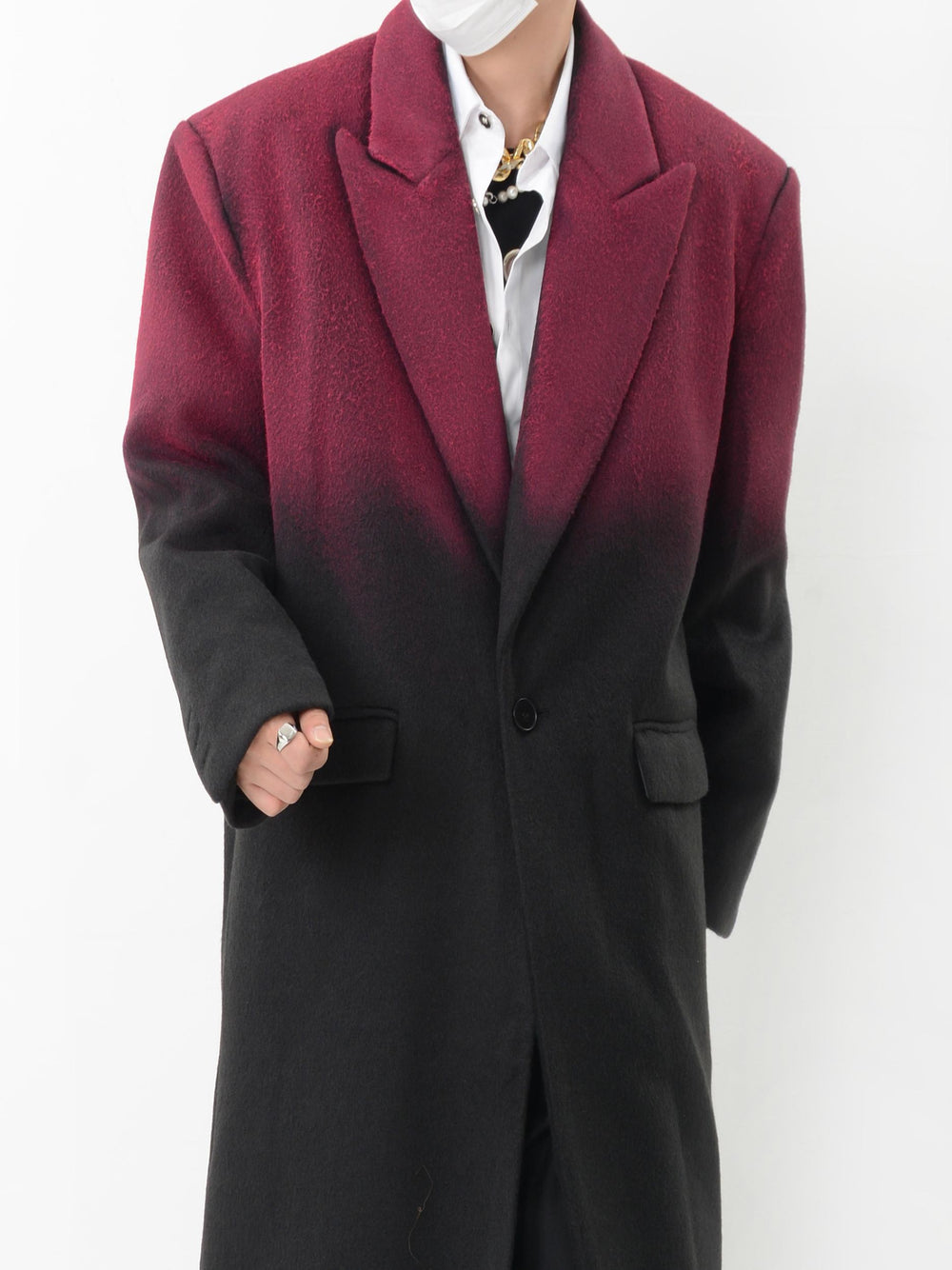 【24s Nov.】Gradient Dyed Wool Overcoat ArtsKoreanMan