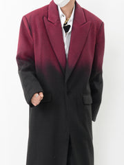 【24s Nov.】Gradient Dyed Wool Overcoat ArtsKoreanMan
