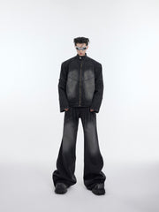 【24s January.】3D Relief Design Deconstructed Denim Suit ArtsKoreanMan