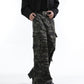 【24s Oct.】Vintage Distressed Camouflage Loose Overalls