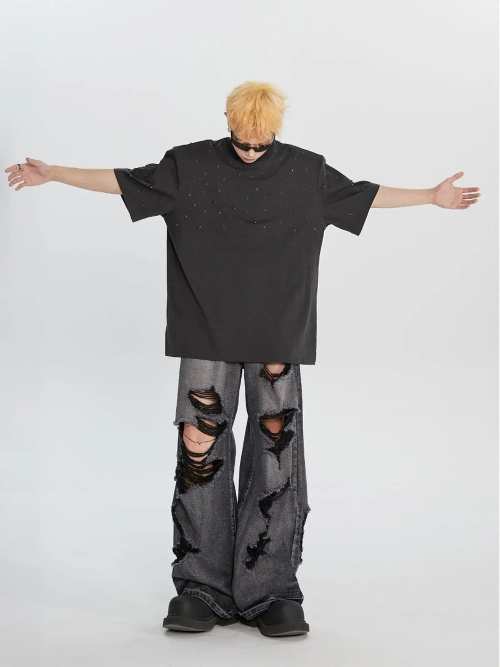 【23s July.】Straight Ripped Jeans ArtsKoreanMan