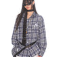 【24s Oct.】American Retro Plaid Loose Printed Lapel Jacket