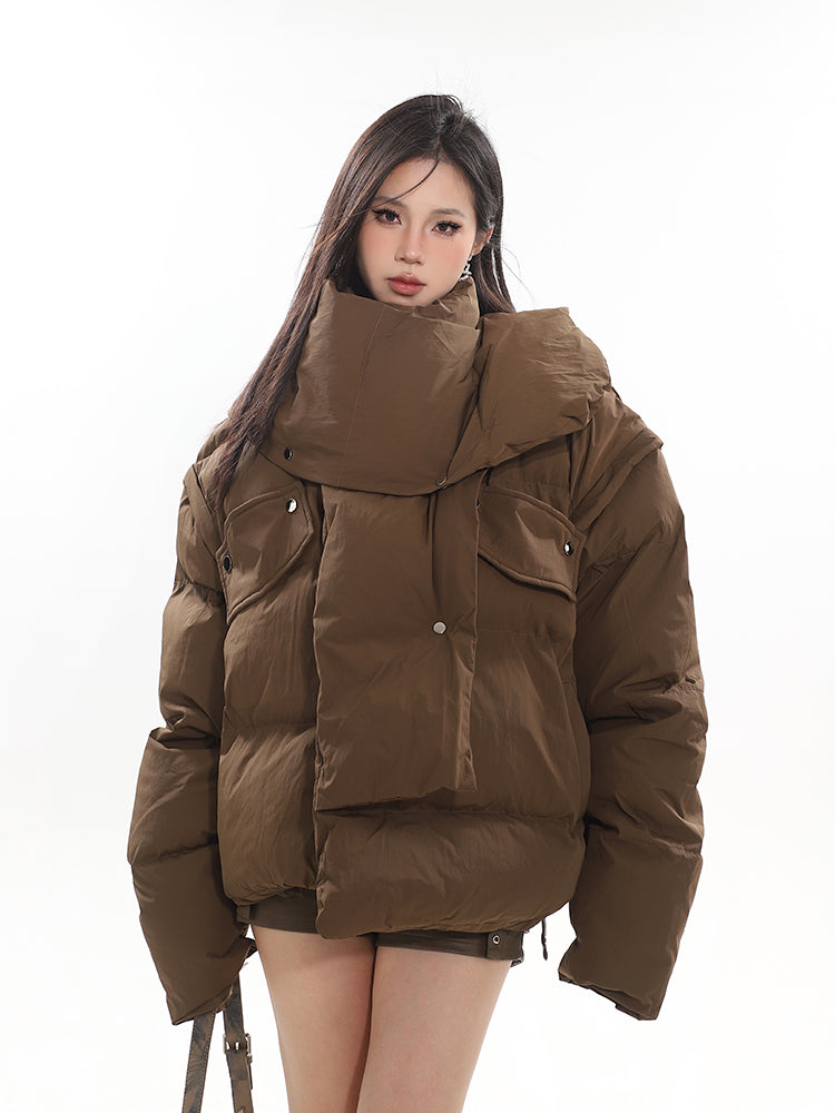 【24s Dec.】Removable Neckband/leg Covers Multifunctional Cotton Jacket ArtsKoreanMan