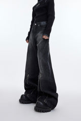 【23s November.】Washed Distressed Structured Line Jeans ArtsKoreanMan