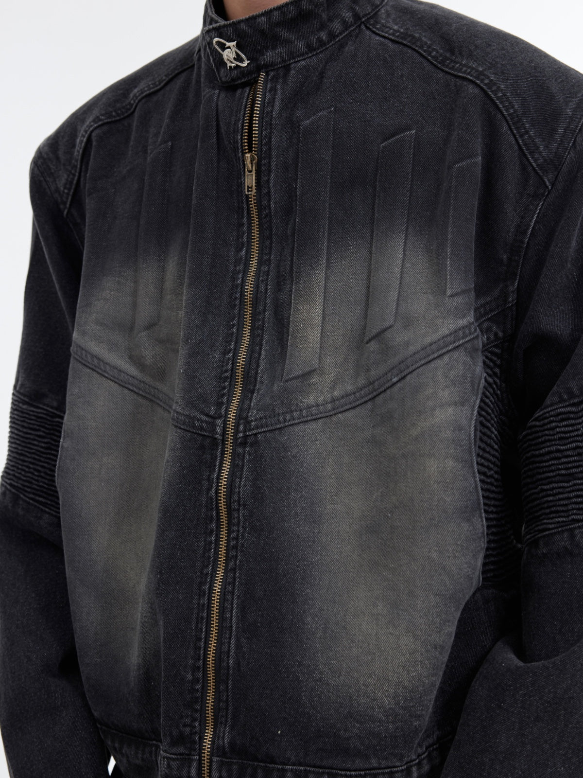 【24s January.】3D Relief Design Deconstructed Denim Suit ArtsKoreanMan