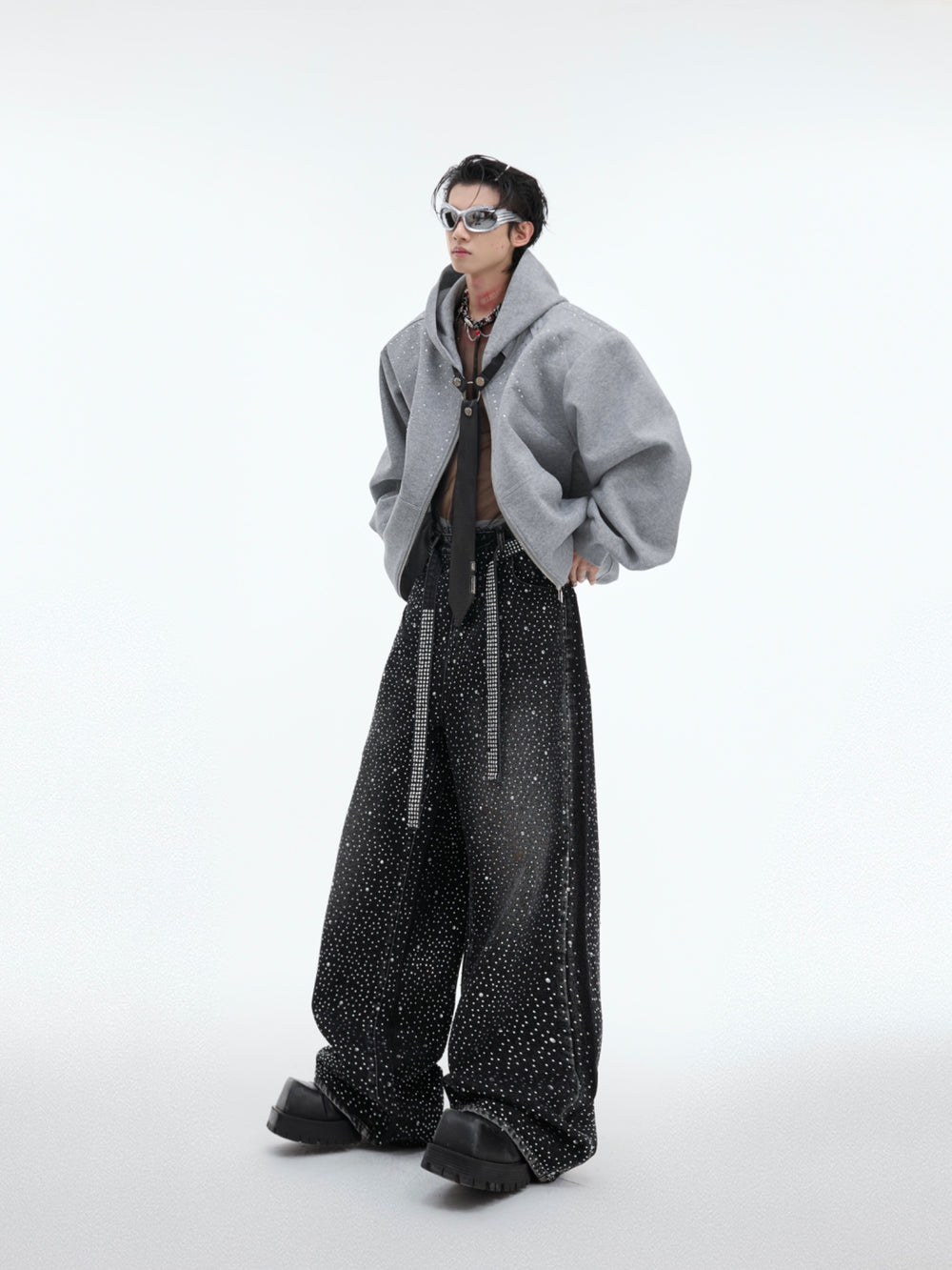 【24s Sep.】Gypsophila Hot Diamond Belt Jeans ArtsKoreanMan