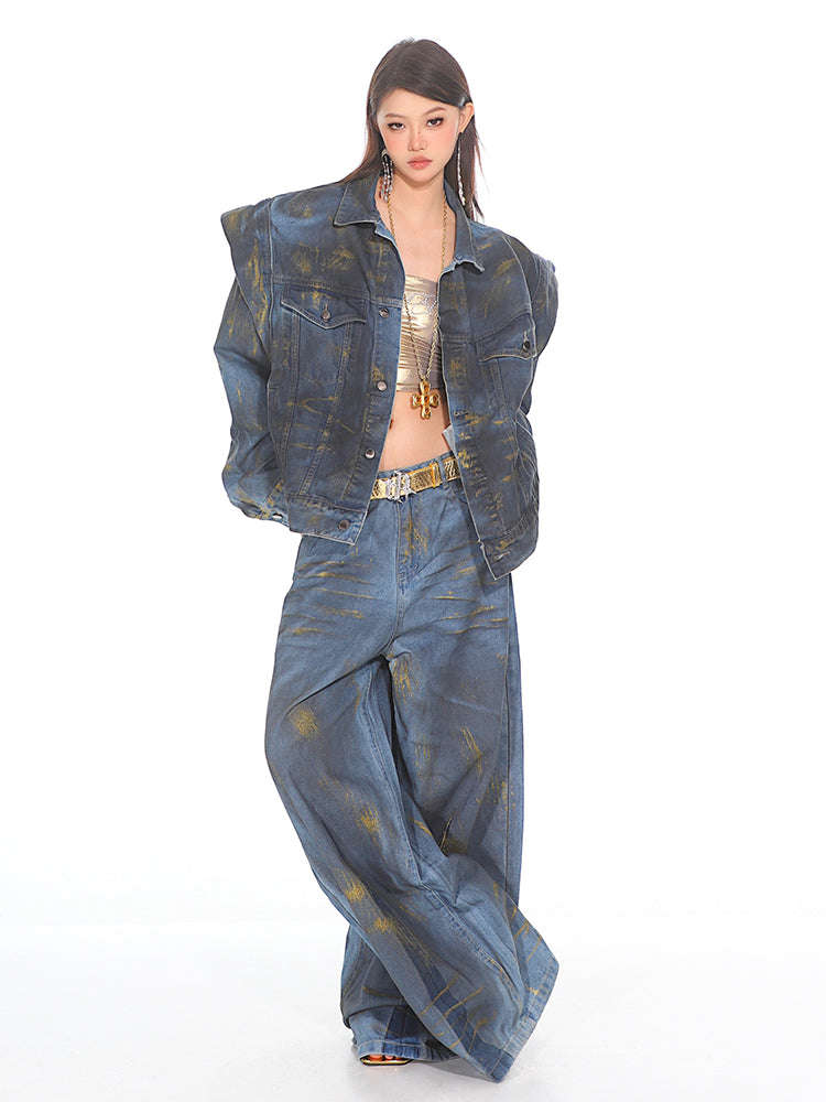 【24s Sep.】Heavy Gradient Wide Leg Washed Jeans ArtsKoreanMan