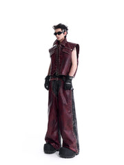 【24s Sep.】Studded Leather Vest ArtsKoreanMan