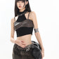 【24s July.】Sexy Leather Camisole Vest