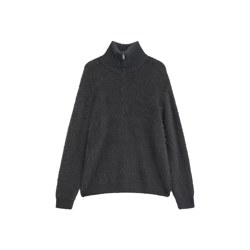 【24s Dec.】Half-Zip High Neck Knit Sweater ArtsKoreanMan
