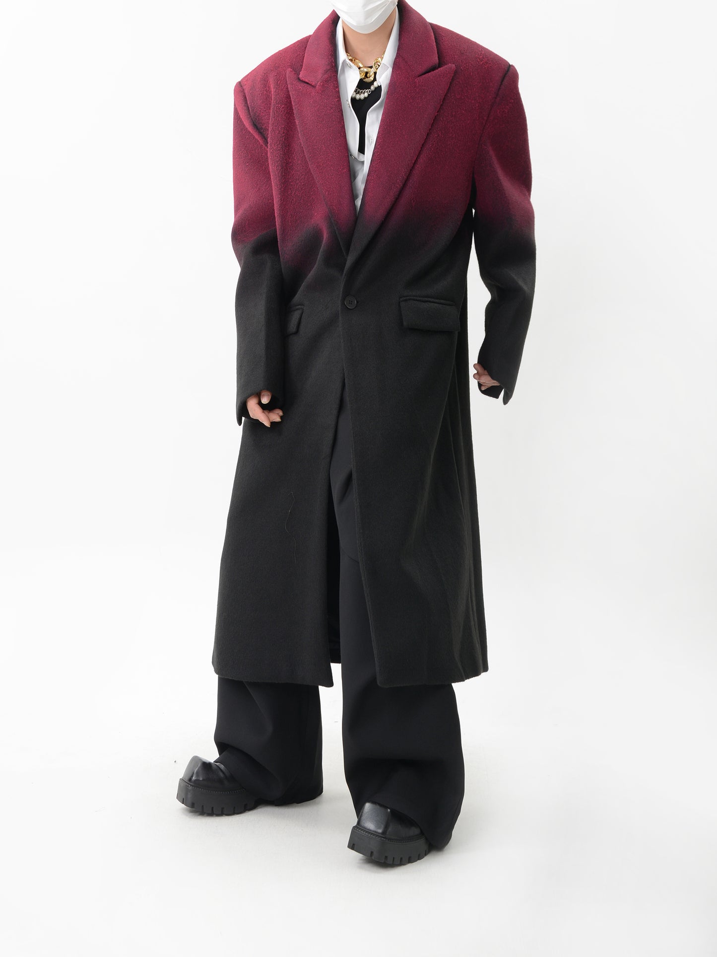 【24s Nov.】Gradient Dyed Wool Overcoat