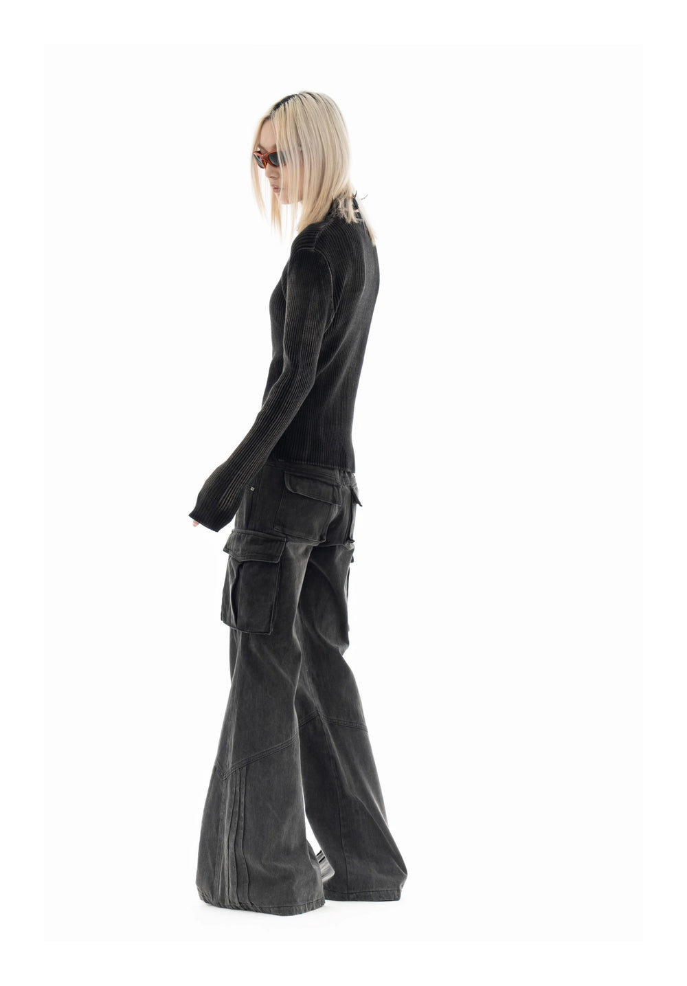 【23s December.】Washed Distressed Star Print Sweater ArtsKoreanMan