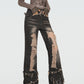 【24s Nov.】Wasteland Style Ripped Fringe Jeans