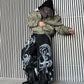 【25s Jan.】Niche Graffiti Design Straight Loose Jeans