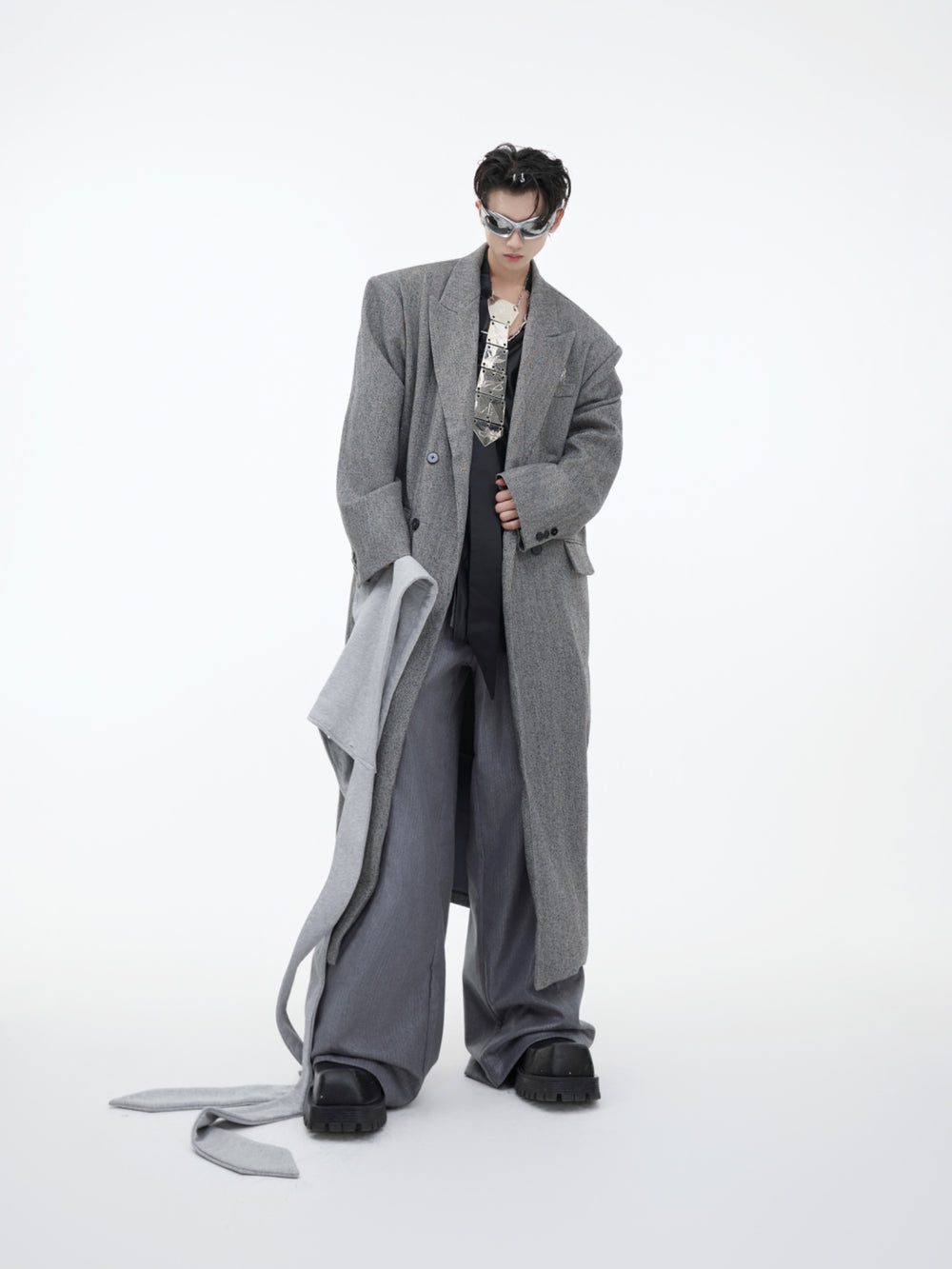 【24s Nov.】Niche Silhouette Hooded Wool Coat ArtsKoreanMan
