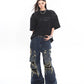 【24s April.】Vintage Washed Oversized Ripped Jeans