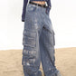 【24s March.】Coated Large Pocket Jeans