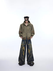 【24s May.】Deconstructed Fringed Ripped Jeans ArtsKoreanMan