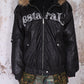 【24s Nov.】Fur Collar Leather Hooded Lace Lettering Cotton Jacket ArtsKoreanMan