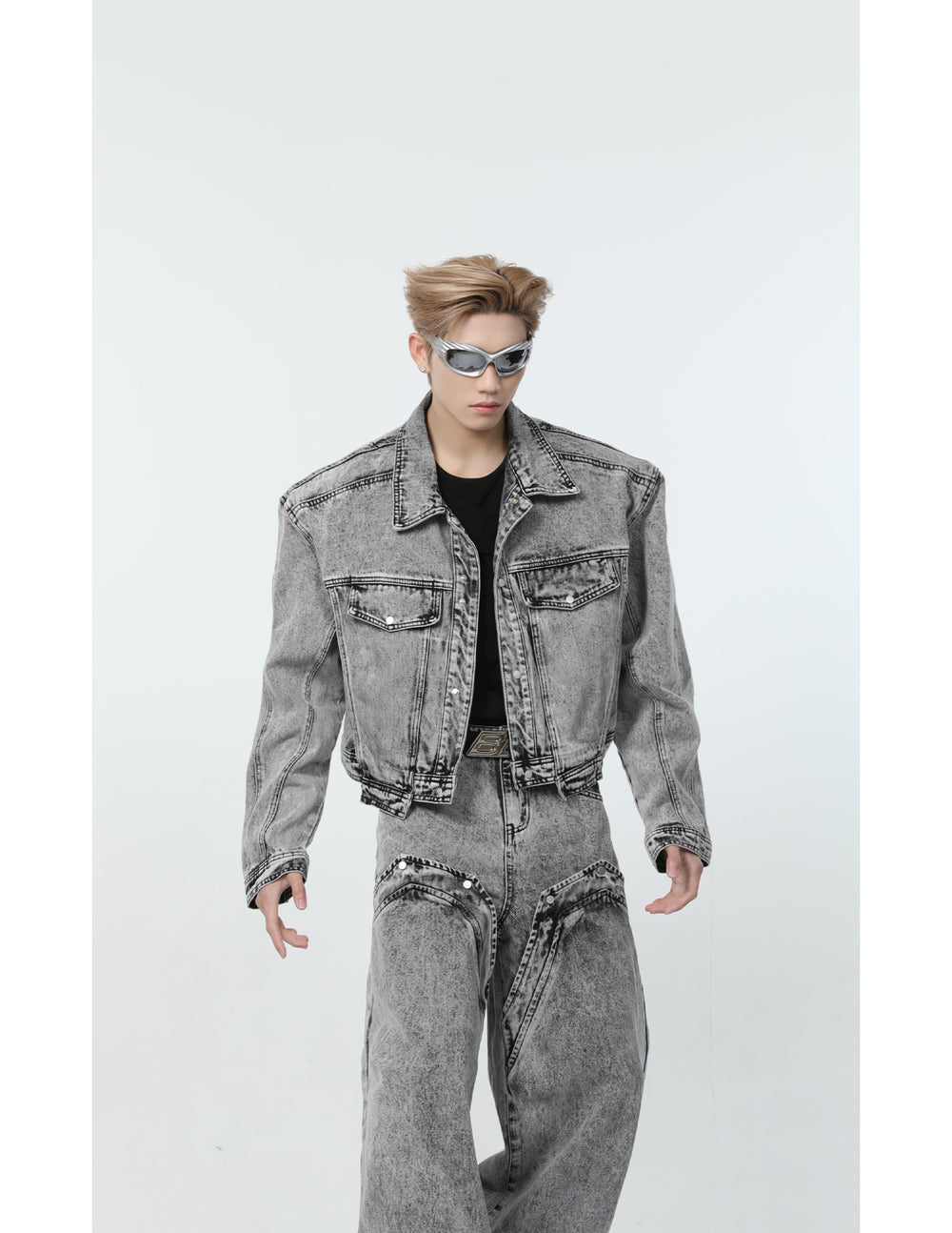 【24s March.】Retro Distressed Simple Denim Suit ArtsKoreanMan