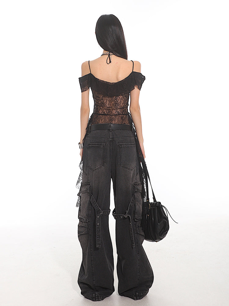 【24s July.】Hot Girl Lace Ribbon Vest TrendyStyle101