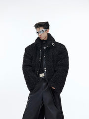 【23s November.】Retro Sherpa Pu Leather Plush Jacket ArtsKoreanMan