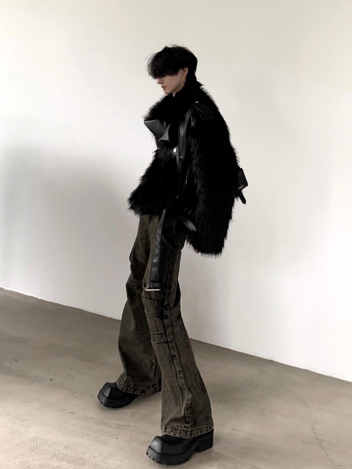 【25s Mar.】 Black Mink Fur Plush Jacket